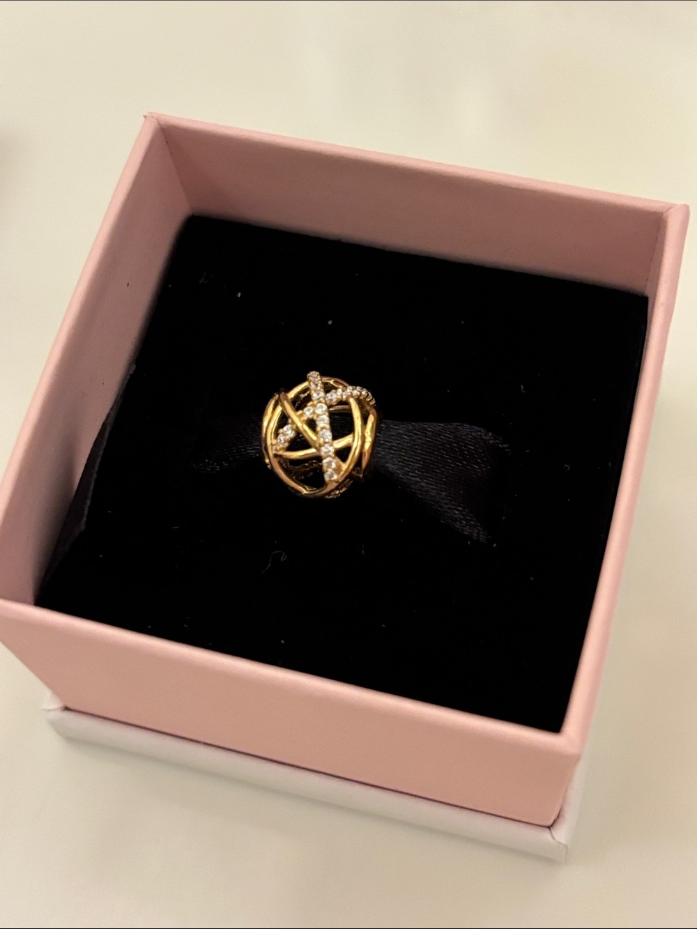Pandora Galaxy Gold Pave Charm